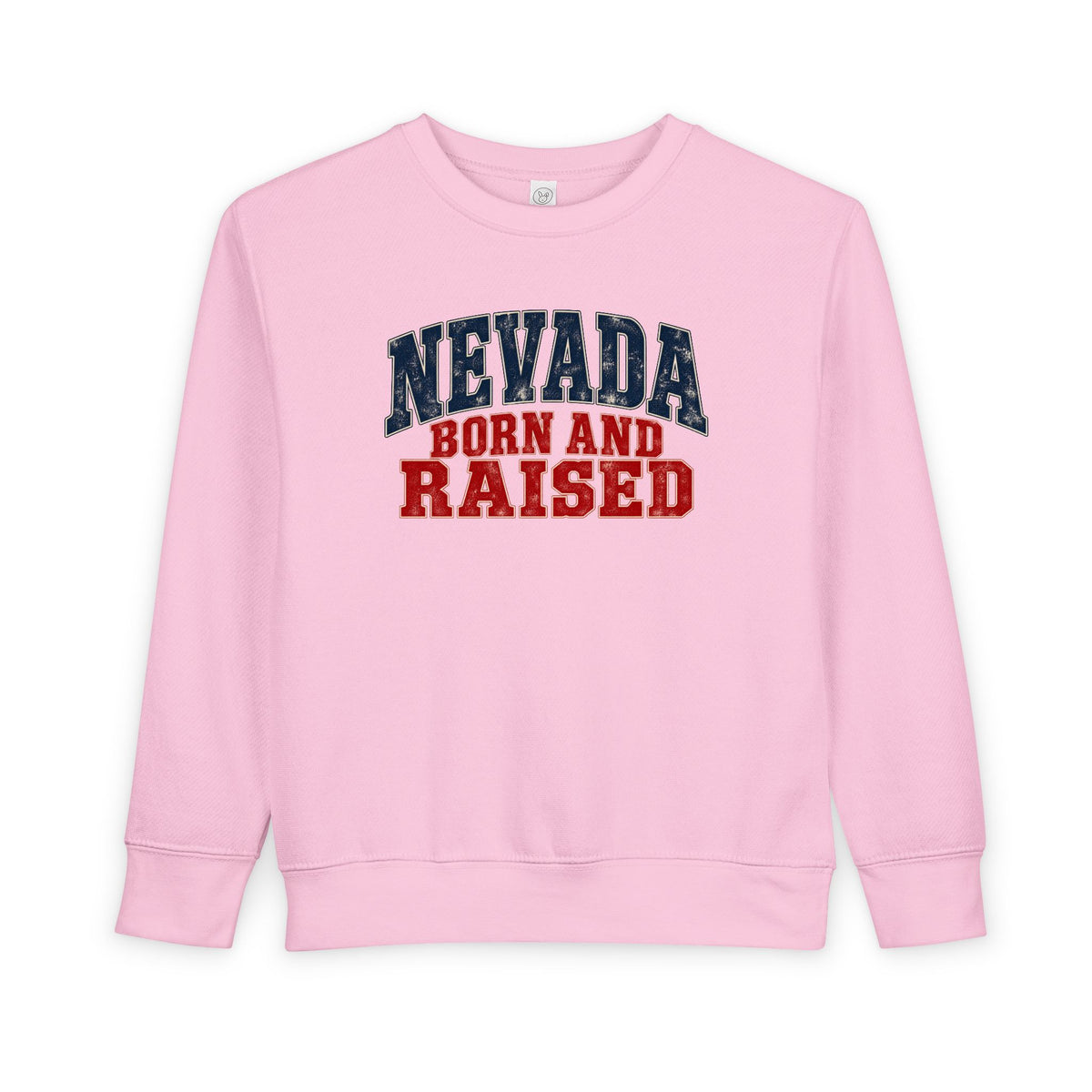 Nevada Born and Raised Desert Heritage Unisex Toddler Sweatshirt