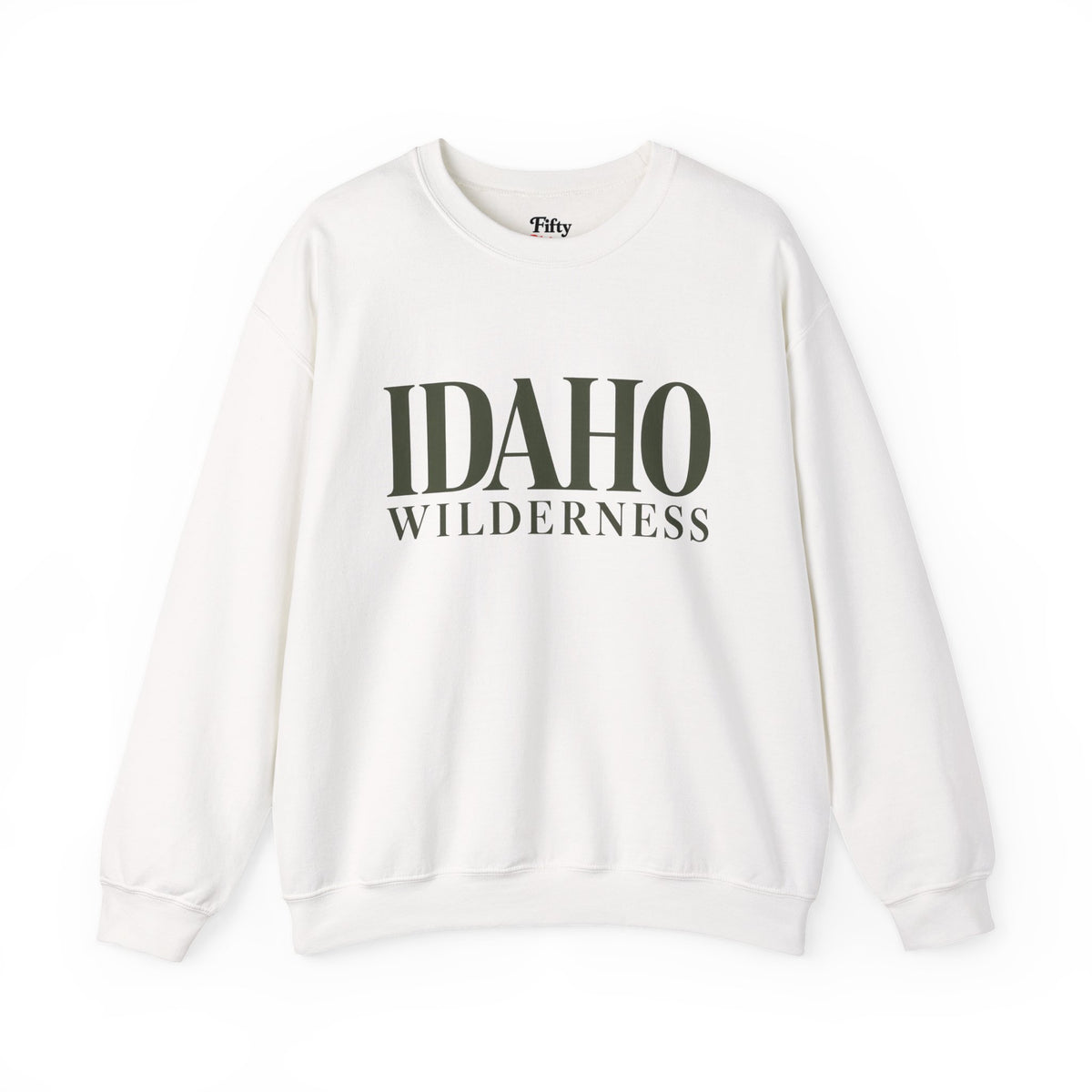 Idaho Wilderness Unisex Crewneck Sweatshirt State Name Graphic