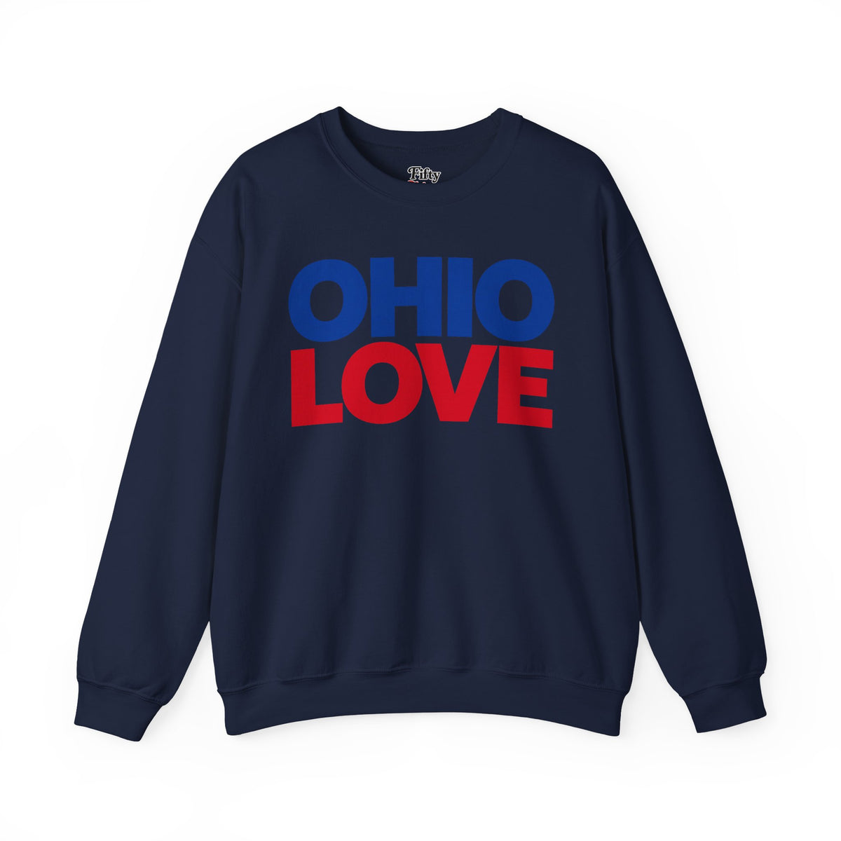 Ohio Love Unisex Crewneck Sweatshirt State Name Graphic