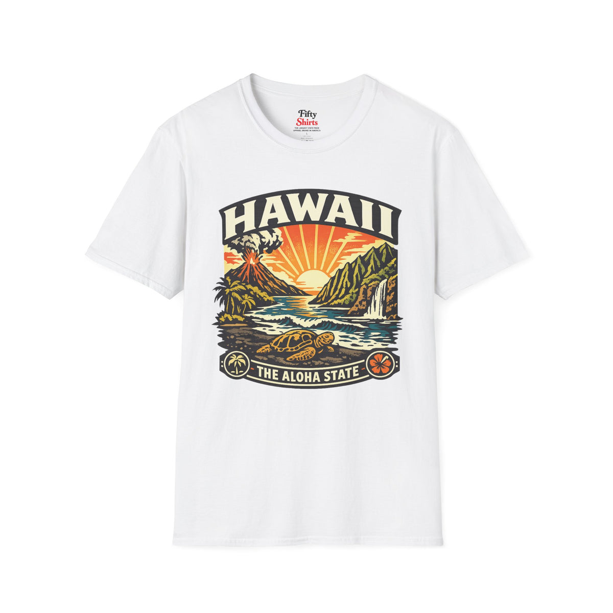 Hawaii Aloha State Adventure Unisex Softstyle T Shirt State Pride Graphic Tee Collections FS03