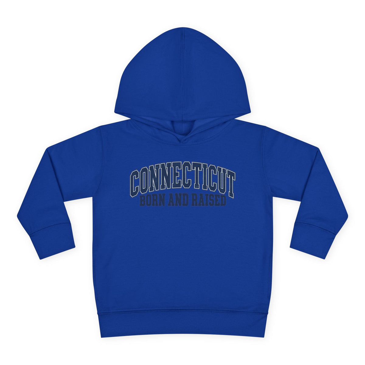 Connecticut Born and Raised Vintage Athletic Heritage Unisex Toddler Pullover Fleece Hoodie