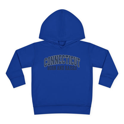 Connecticut Born and Raised Vintage Athletic Heritage Unisex Toddler Pullover Fleece Hoodie