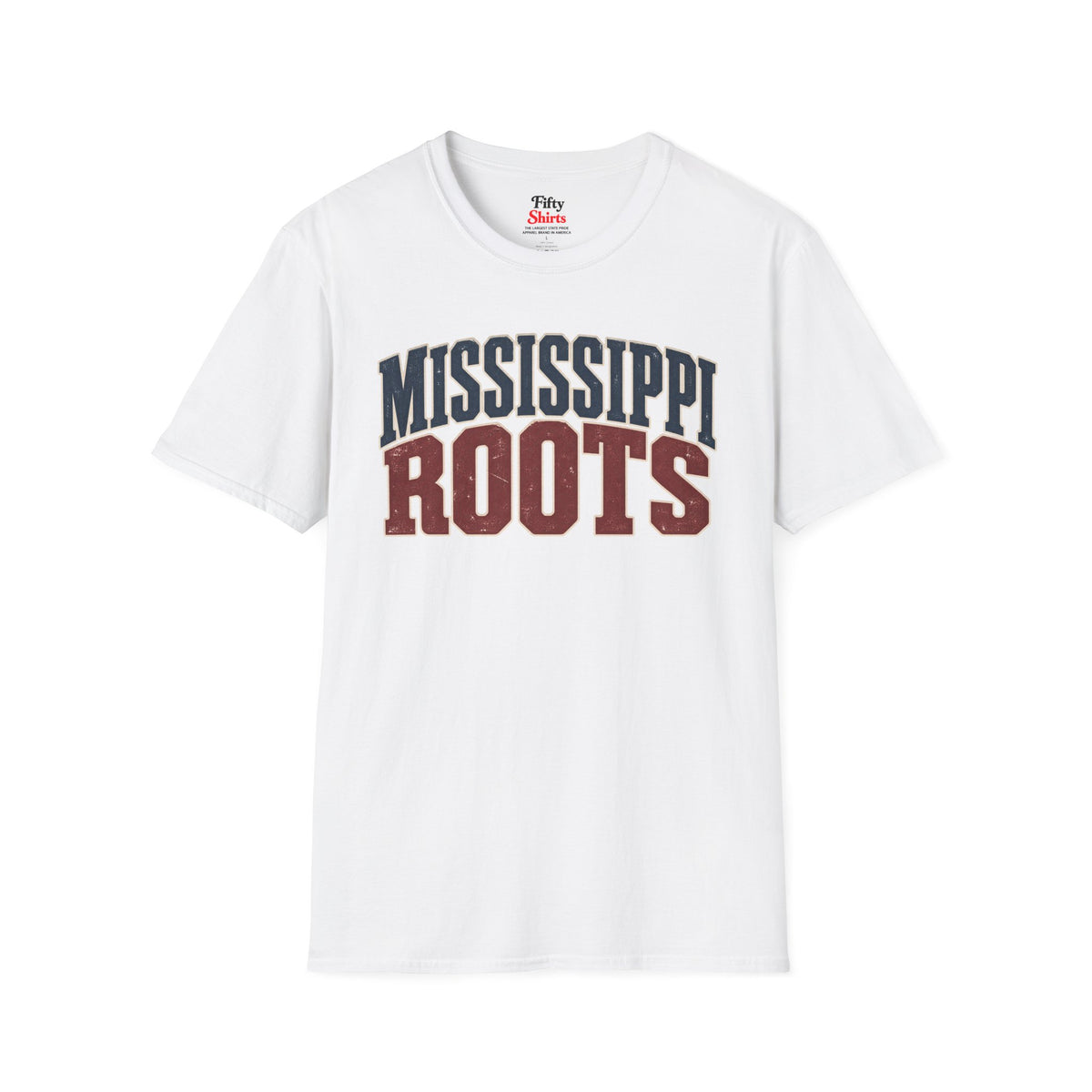 Mississippi Roots Unisex Softstyle T Shirt State Name Graphic Tee