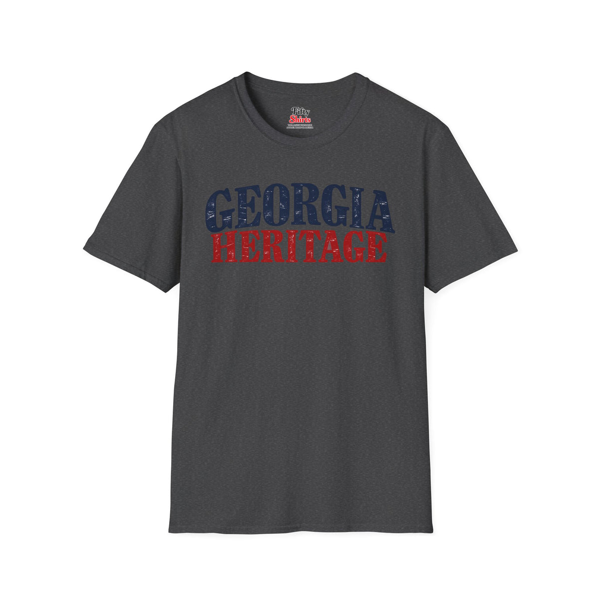 Georgia Heritage Unisex Softstyle T Shirt State Name Graphic Tee