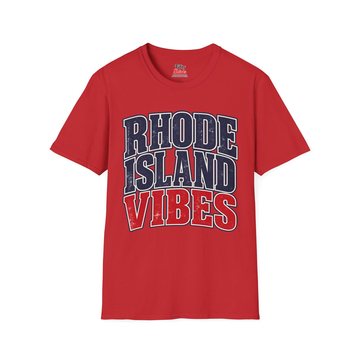 Rhode Island Vibes Unisex Softstyle T Shirt State Name Graphic Tee