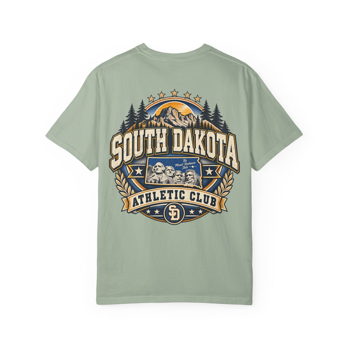 South Dakota Athletic Club Unisex Comfort Color 1717 Streetwear Graphic Tee