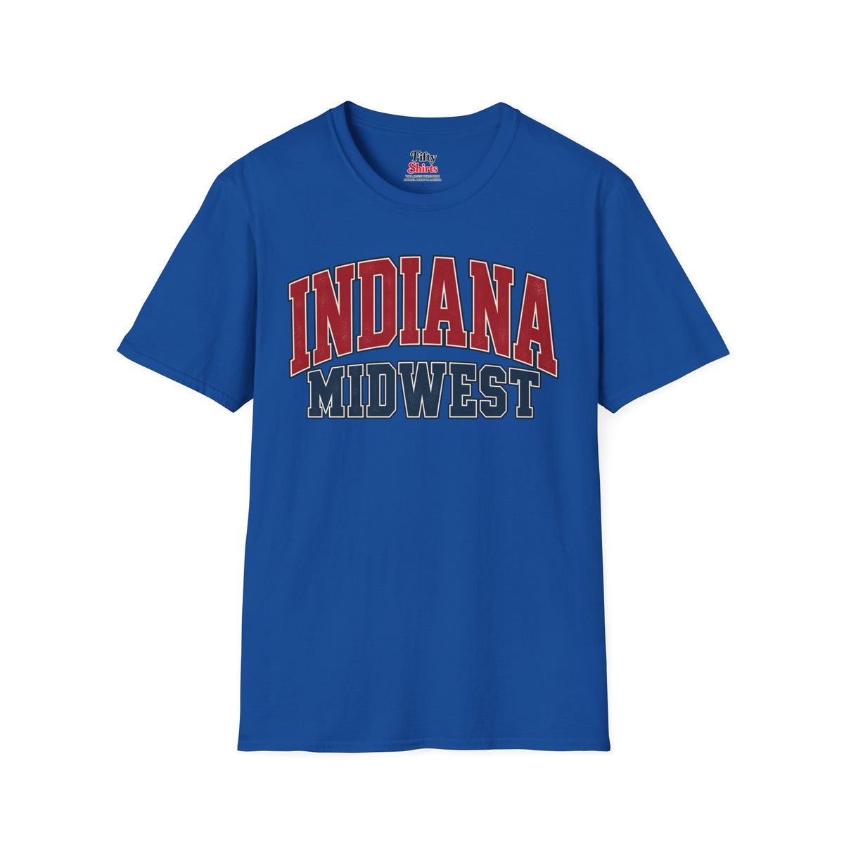 Indiana Midwest Unisex Softstyle T Shirt State Name Graphic Tee