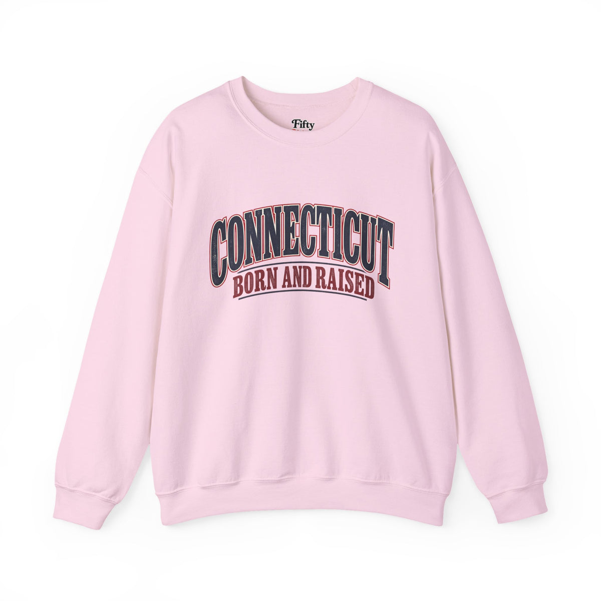 Connecticut Born and Raised Classic Souvenir Unisex Sweatshirt Graphic