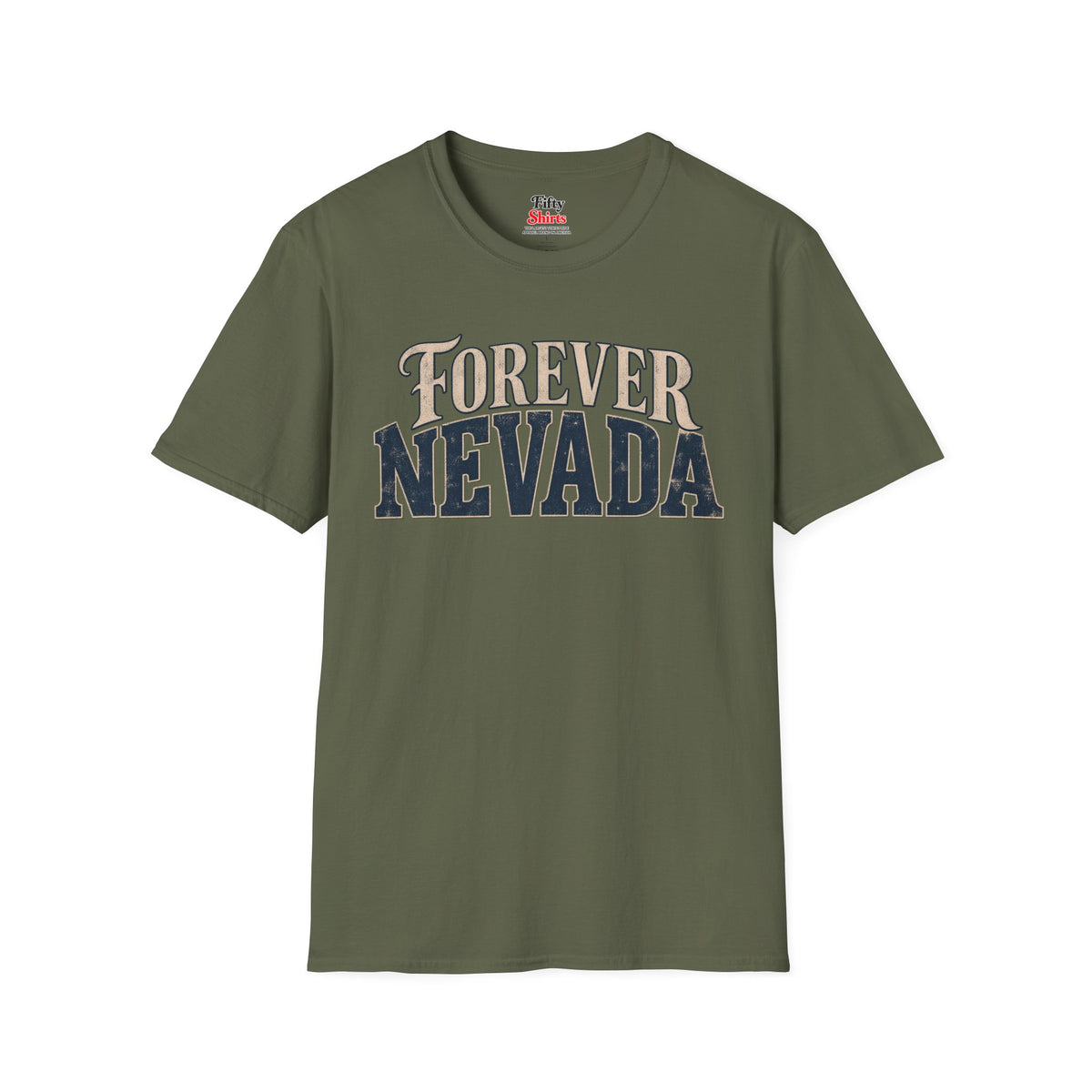 Forever Nevada Unisex Softstyle T Shirt State Name Graphic Tee
