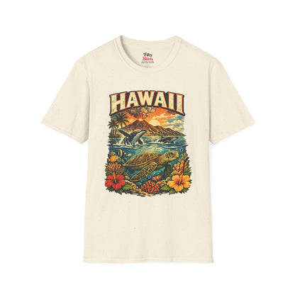 Hawaii Wildlife Unisex Softstyle T Shirt State Pride Graphic Tee Collections FS03