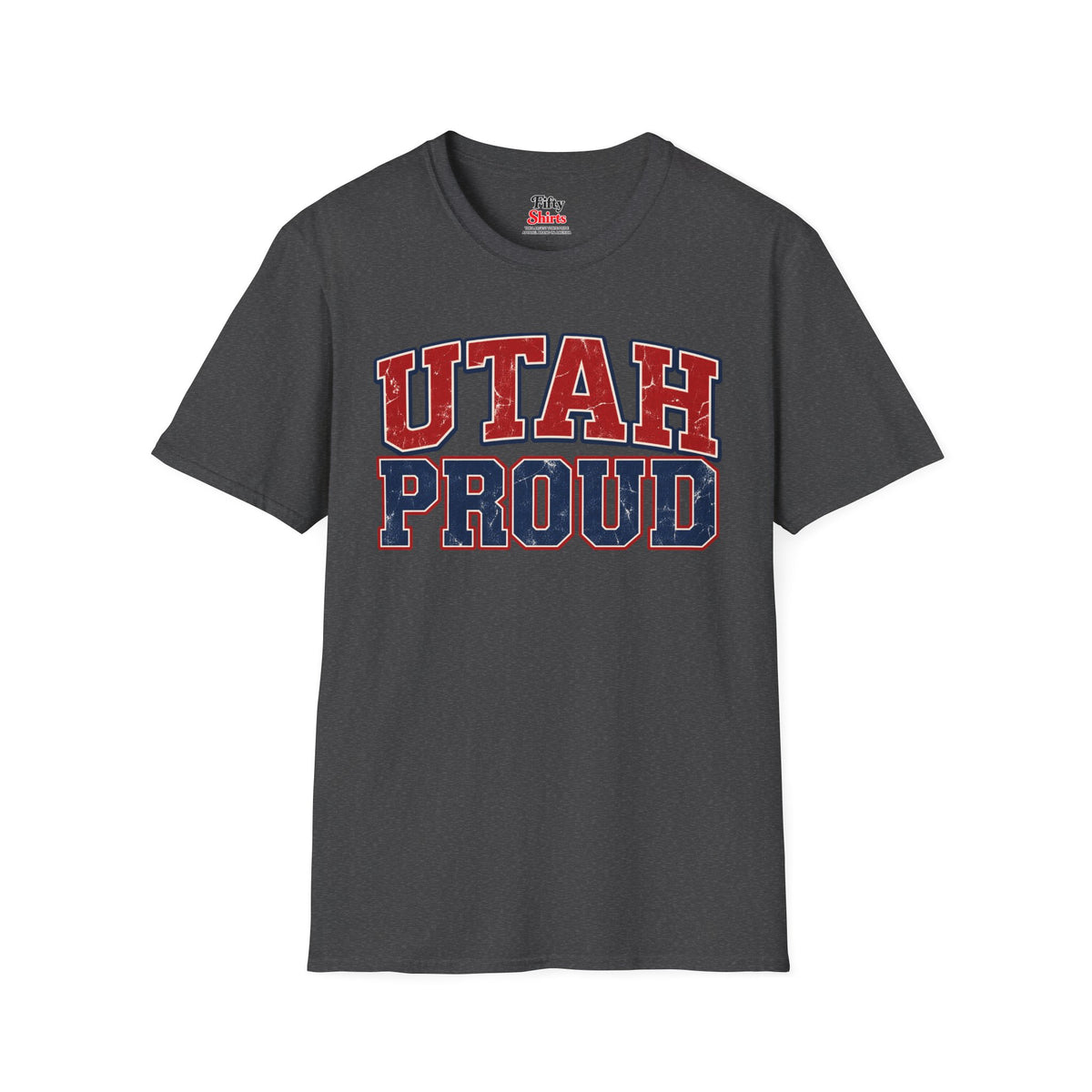 Utah Proud Unisex Softstyle T Shirt State Name Graphic Tee