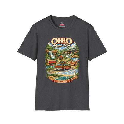 Ohio Road Trip Unisex Softstyle T Shirt State Pride Graphic Tee Collections FS03