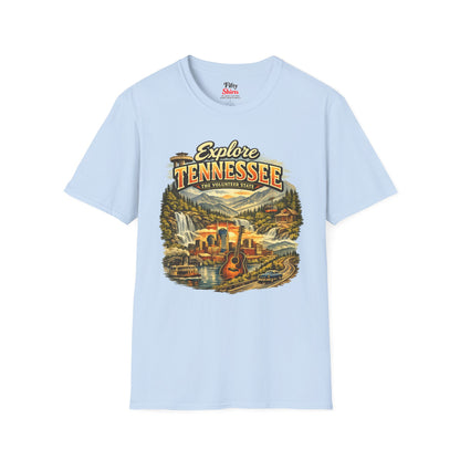 Explore Tennessee Unisex Softstyle T Shirt State Pride Graphic Tee Collections FS03