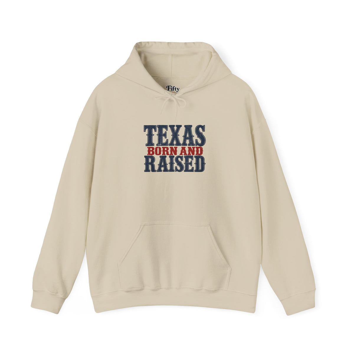 Texas Born and Raised Classic Heritage Unisex Hoodie Graphic