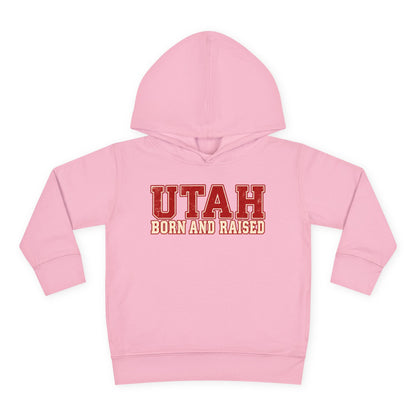 Utah Born and Raised Vintage Athletic Unisex Toddler Pullover Fleece Hoodie