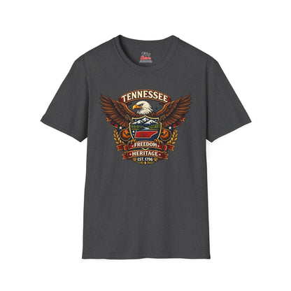 Tennessee Americana Eagle Unisex Softstyle T Shirt State Pride Graphic Tee Collections FS03