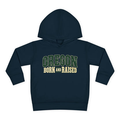 Oregon Born and Raised Pacific Northwest Americana Unisex Toddler Pullover Fleece Hoodie