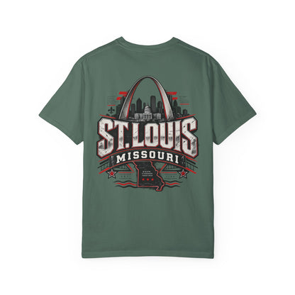 St. Louis Missouri Unisex Comfort Color 1717 Streetwear Graphic Tee