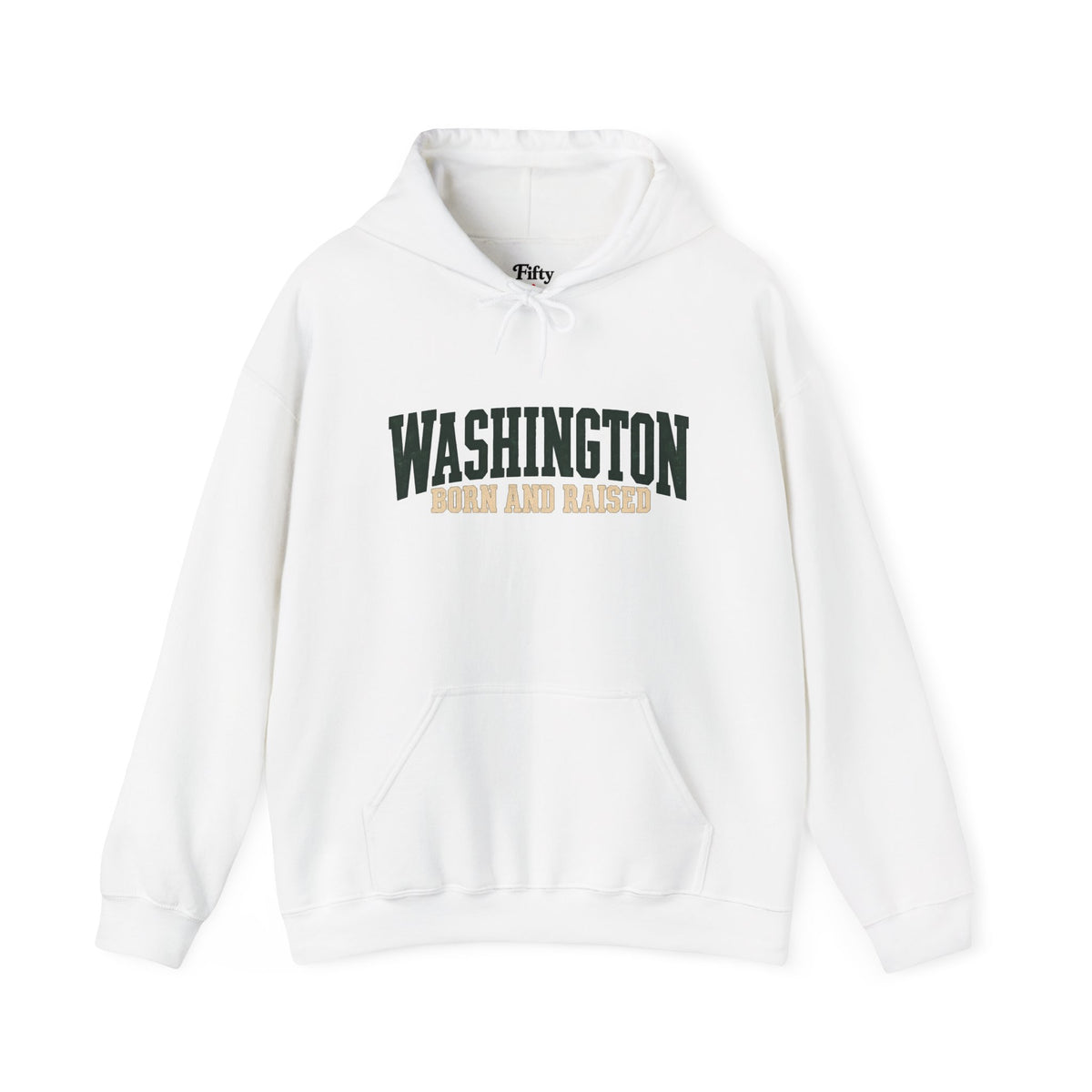 Washington Born and Raised Pacific Northwest Heritage Unisex Hoodie Graphic