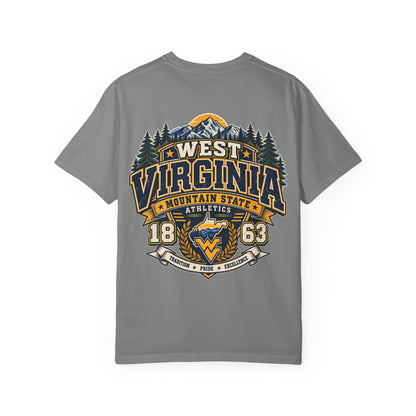 West Virginia Mountain State Athletics Unisex Comfort Color 1717 Streetwear Graphic Tee