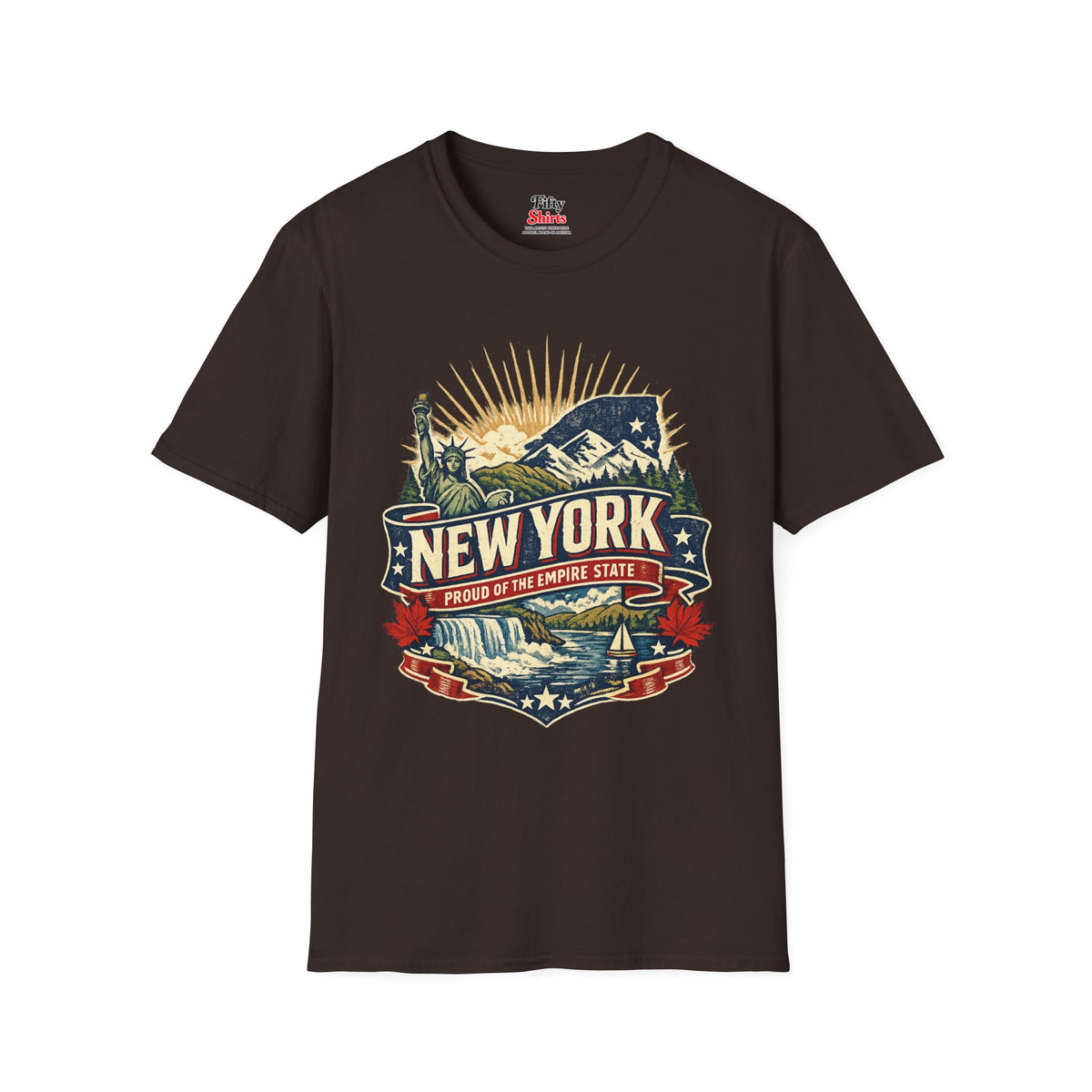 New York Pride Unisex Softstyle T Shirt State Pride Graphic Tee Collections FS03
