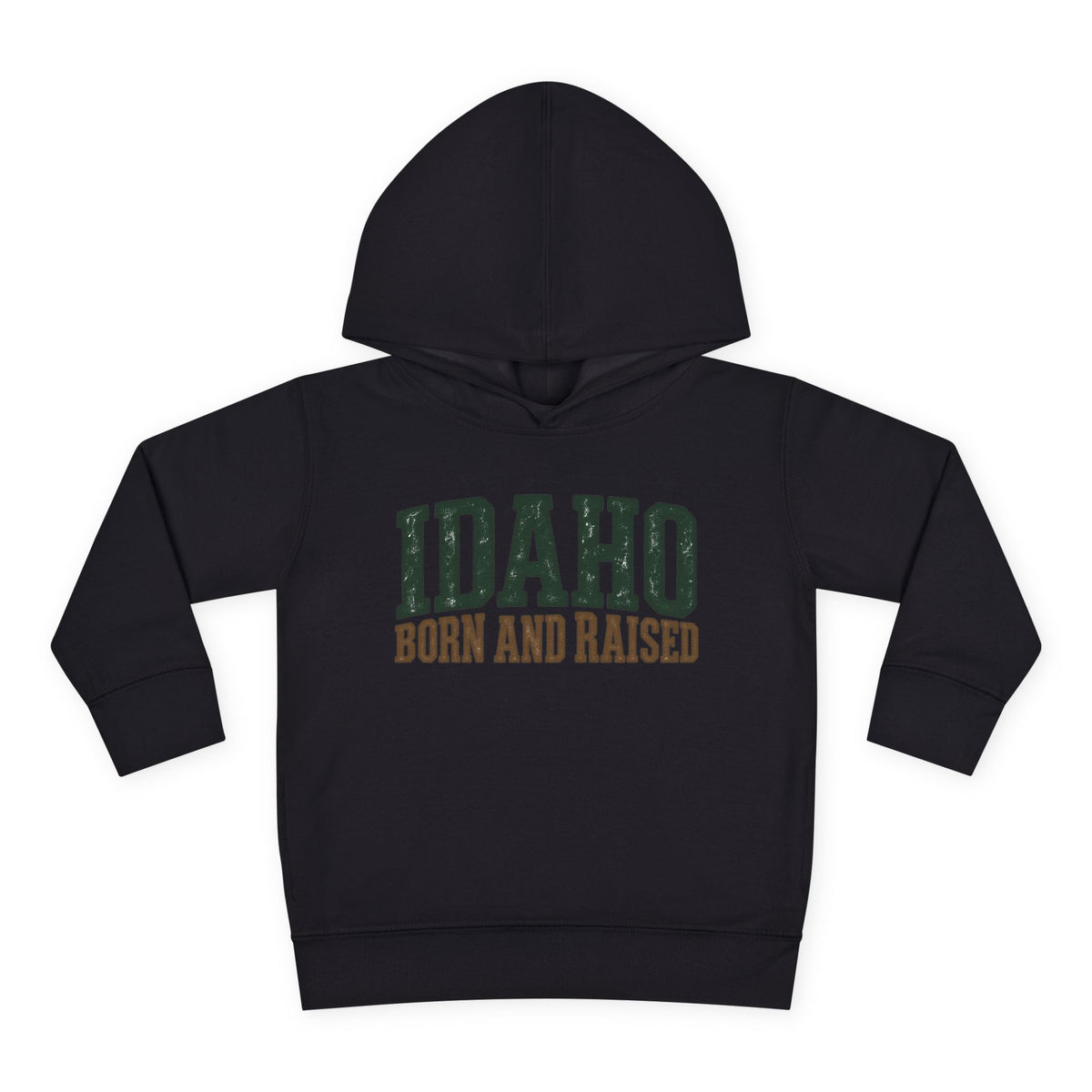 Idaho Born and Raised Pacific Northwest Heritage Unisex Toddler Pullover Fleece Hoodie