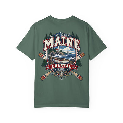 Maine Coastal Athletics Unisex Comfort Color 1717 Streetwear Graphic Tee