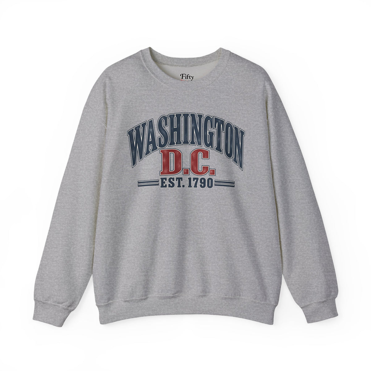 Washington DC Est 1790 Unisex Crewneck Sweatshirt State Name Graphic