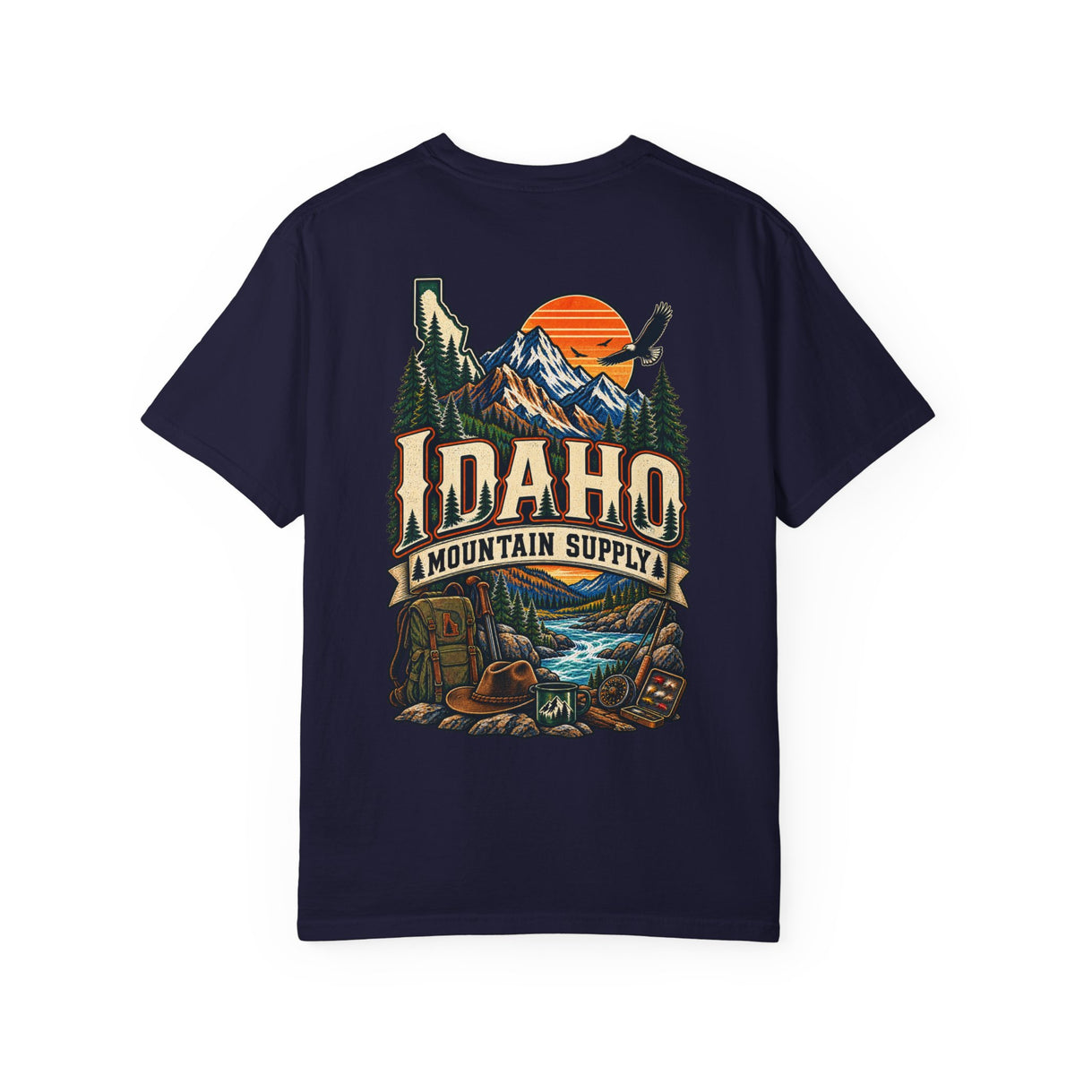 Idaho Mountain Supply Unisex Comfort Color 1717 Streetwear Graphic Tee