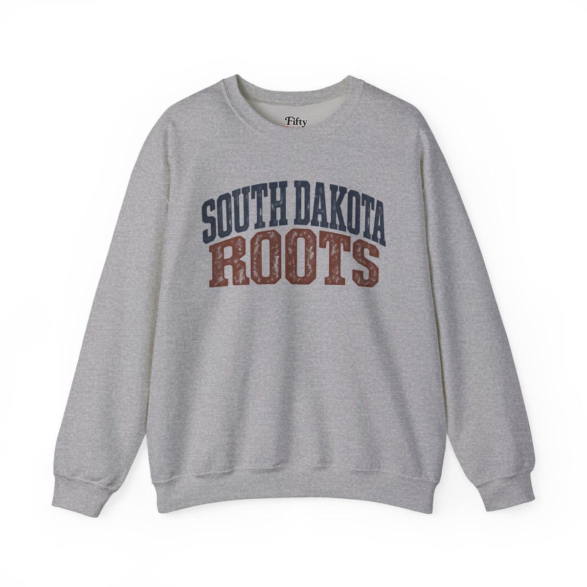 South Dakota Roots Unisex Crewneck Sweatshirt State Name Graphic