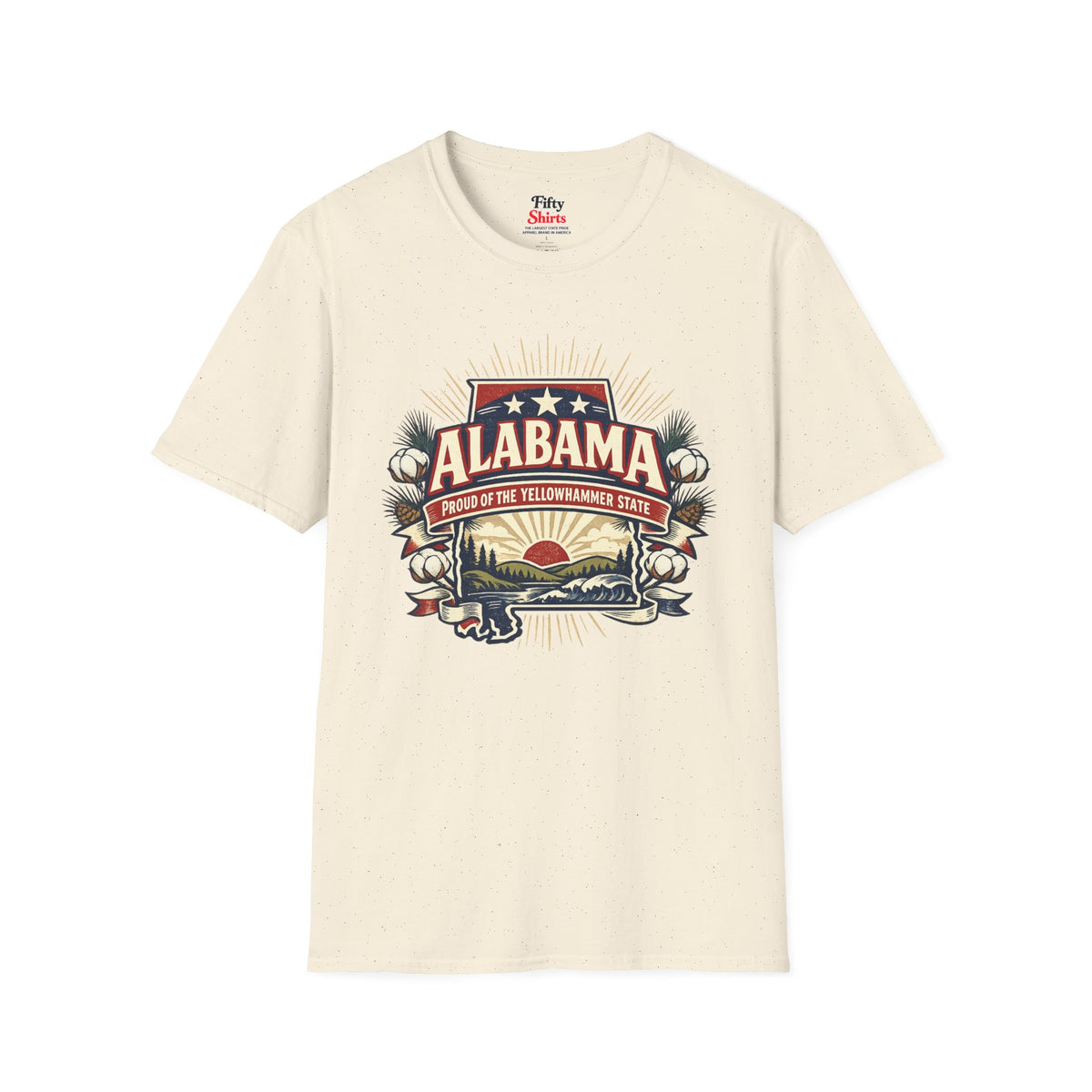 Alabama State Pride Unisex Softstyle T Shirt State Pride Graphic Tee Collections FS03
