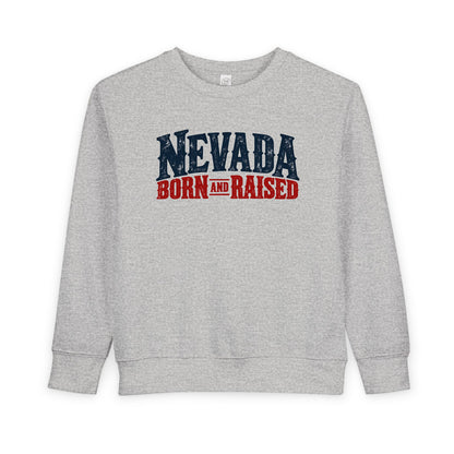 Nevada Born and Raised Classic Ranchwear Unisex Toddler Sweatshirt