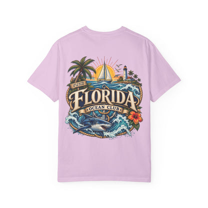 Florida Ocean Club  Unisex Comfort Color 1717 Streetwear Graphic Tee