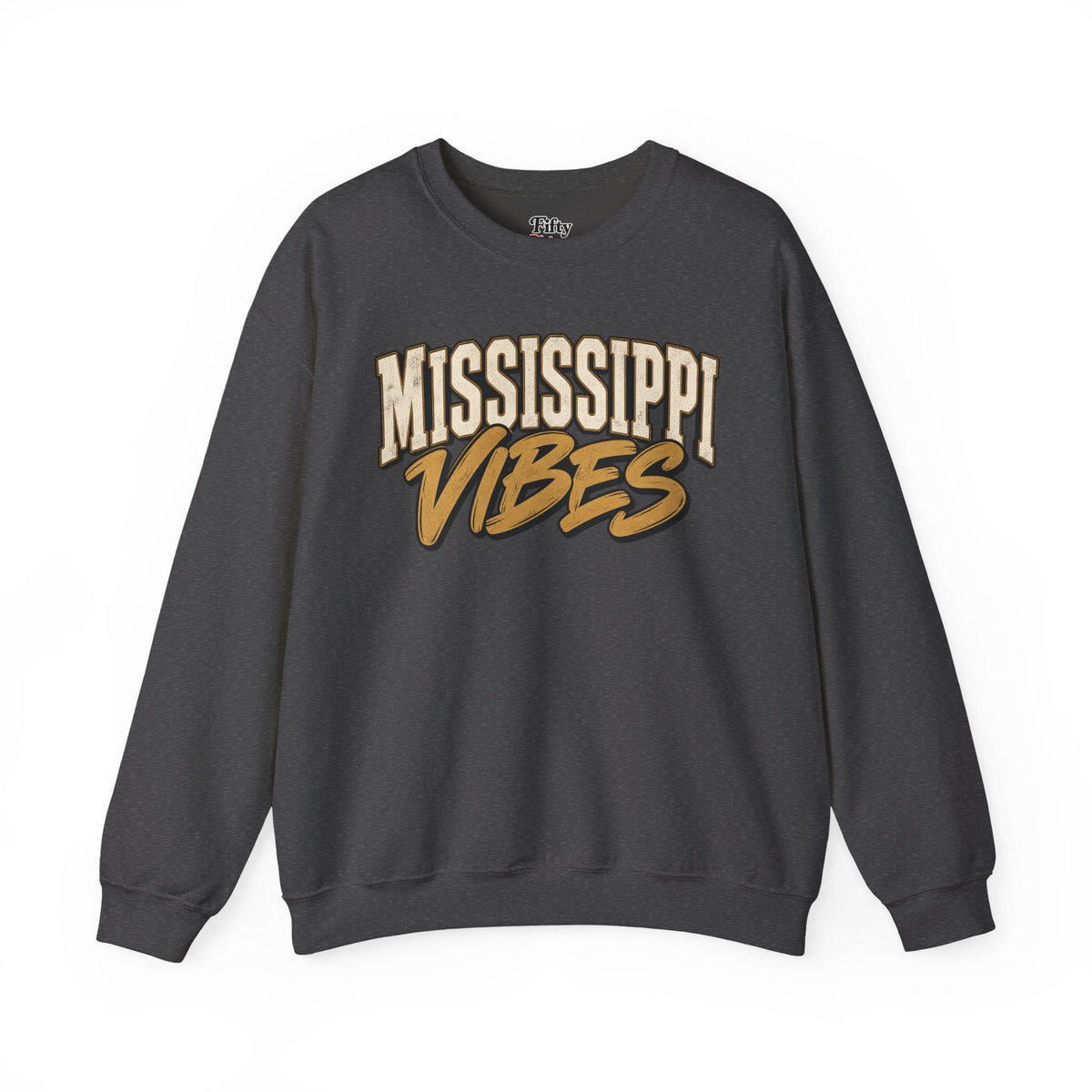 Mississippi Vibes Unisex Crewneck Sweatshirt State Name Graphic