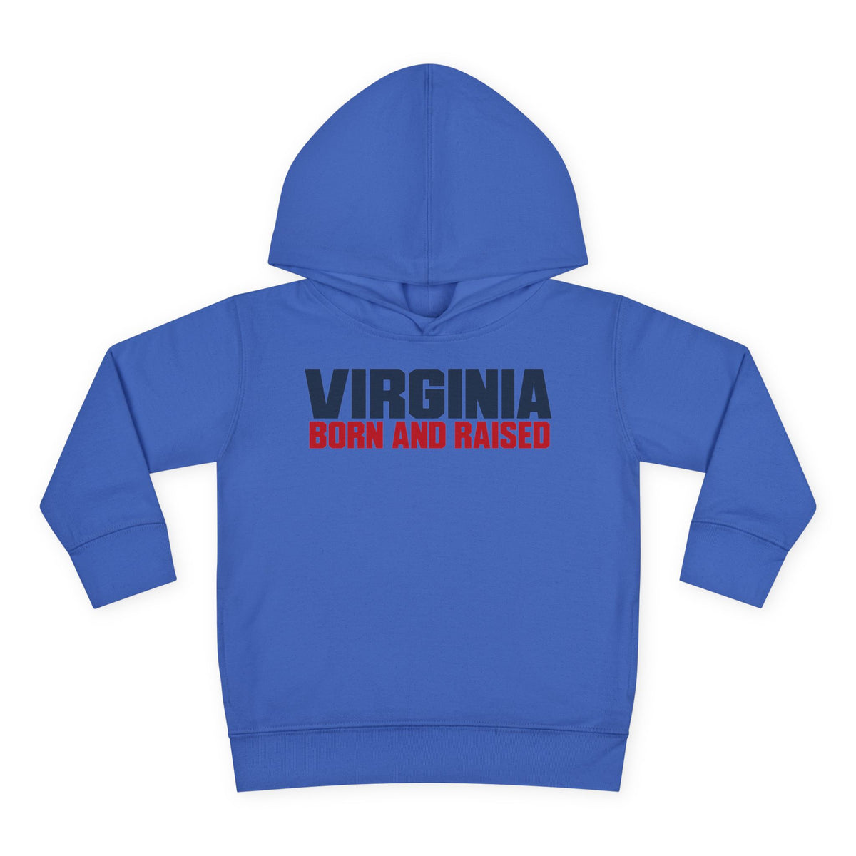 Virginia Born and Raised Minimal Modern Unisex Toddler Pullover Fleece Hoodie