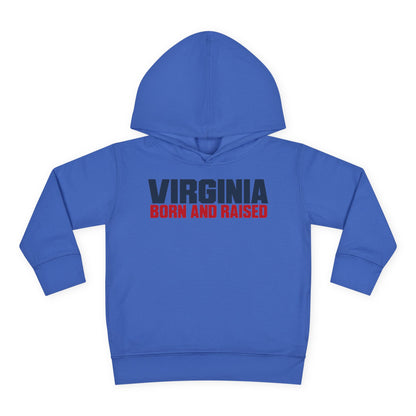 Virginia Born and Raised Minimal Modern Unisex Toddler Pullover Fleece Hoodie