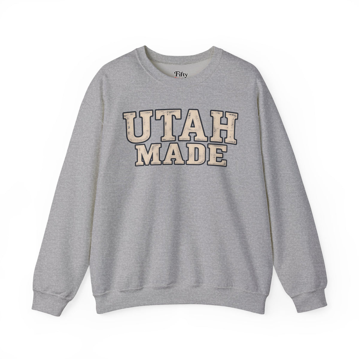 Utah Made Unisex Crewneck Sweatshirt State Name Graphic