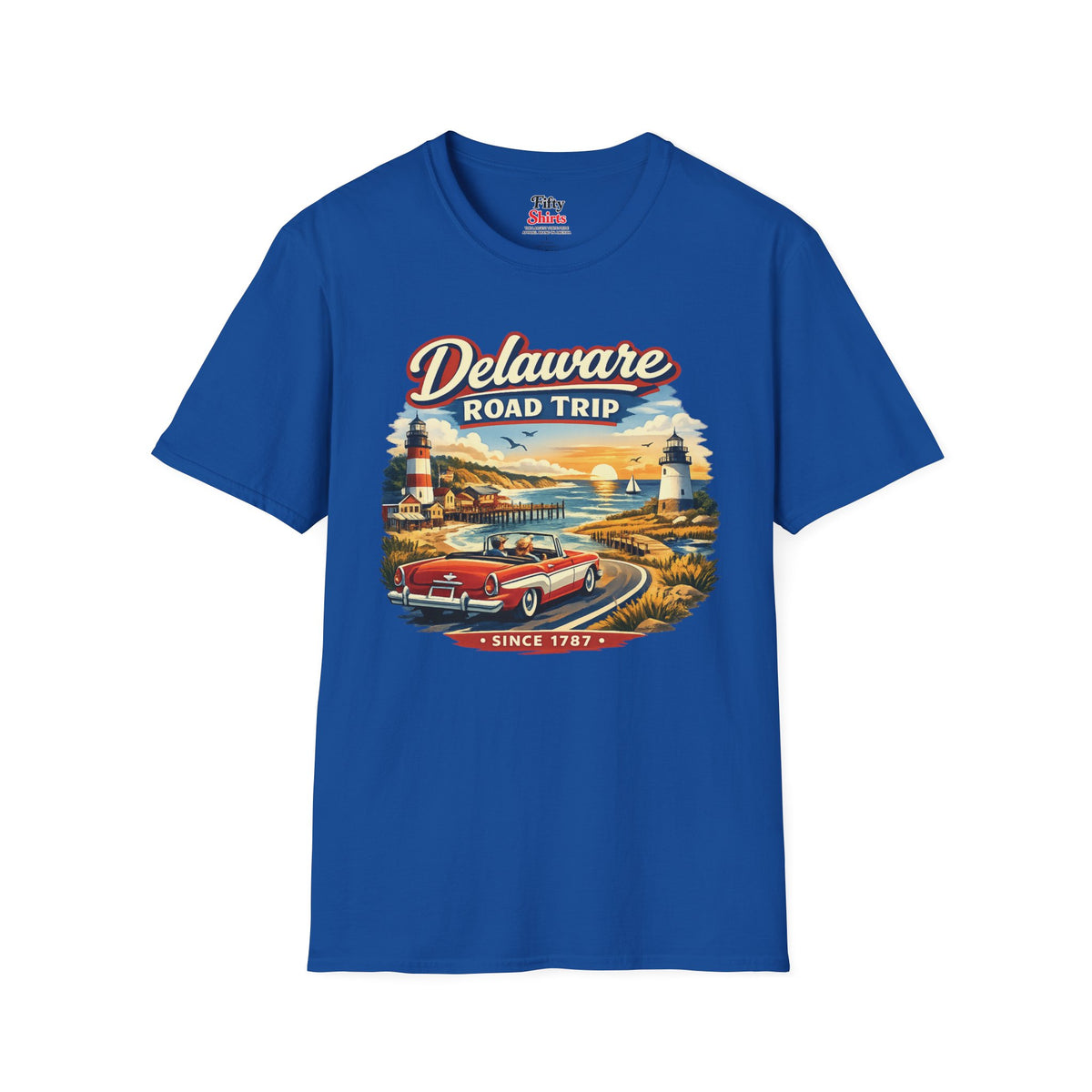 Delaware Roadtrip Unisex Softstyle T Shirt State Pride Graphic Tee Collections FS03