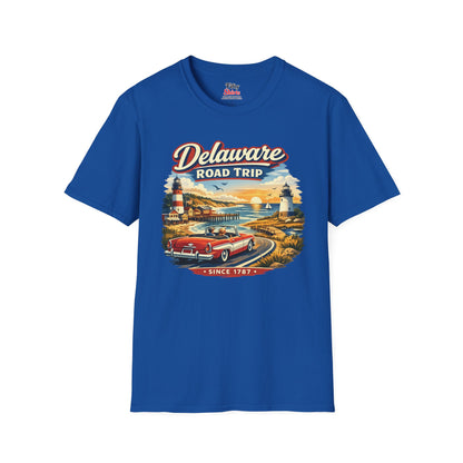 Delaware Roadtrip Unisex Softstyle T Shirt State Pride Graphic Tee Collections FS03