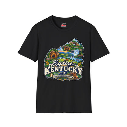 Explore Kentucky Unisex Softstyle T Shirt State Pride Graphic Tee Collections FS03