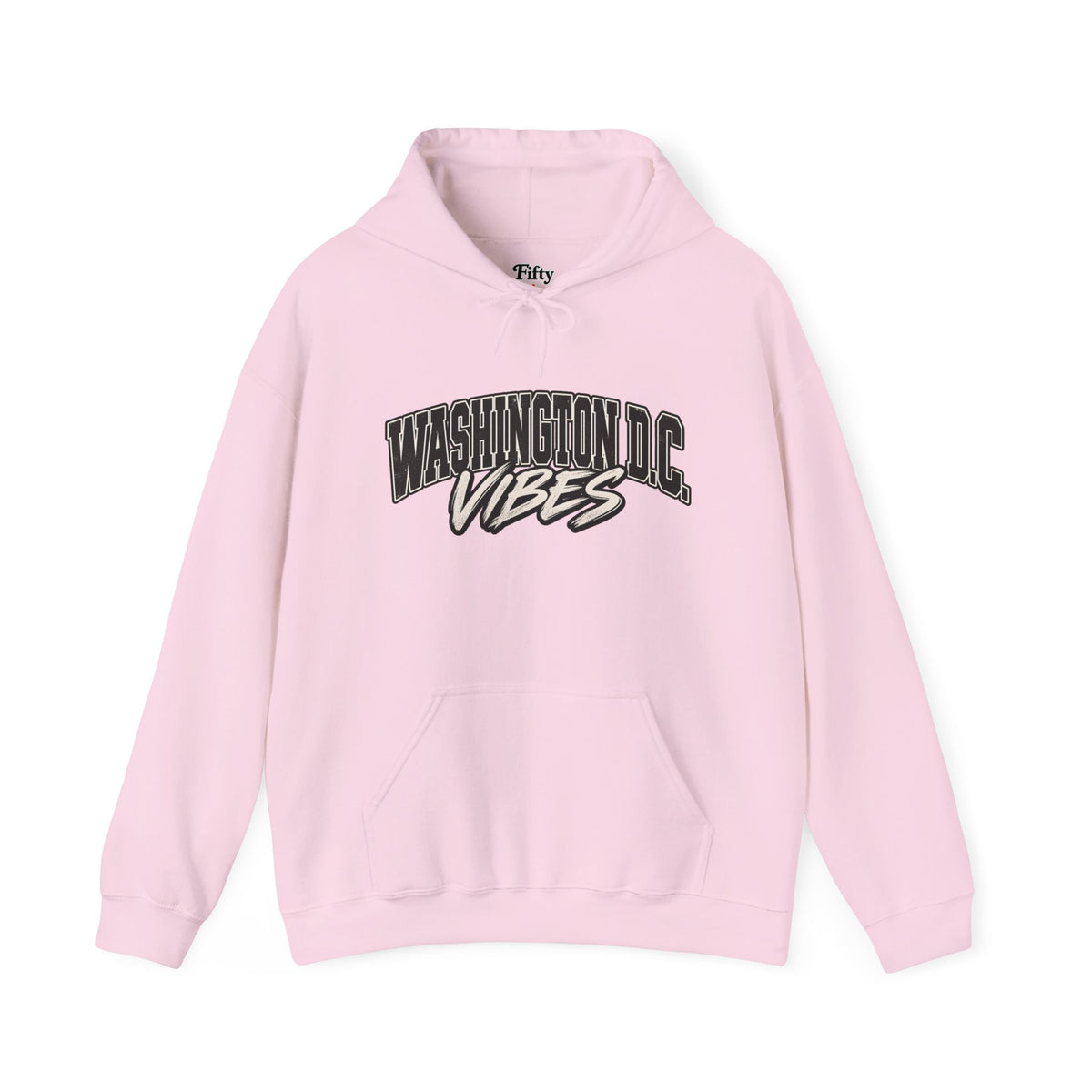 Washington DC Vibes Unisex Hoodie State Name Graphic