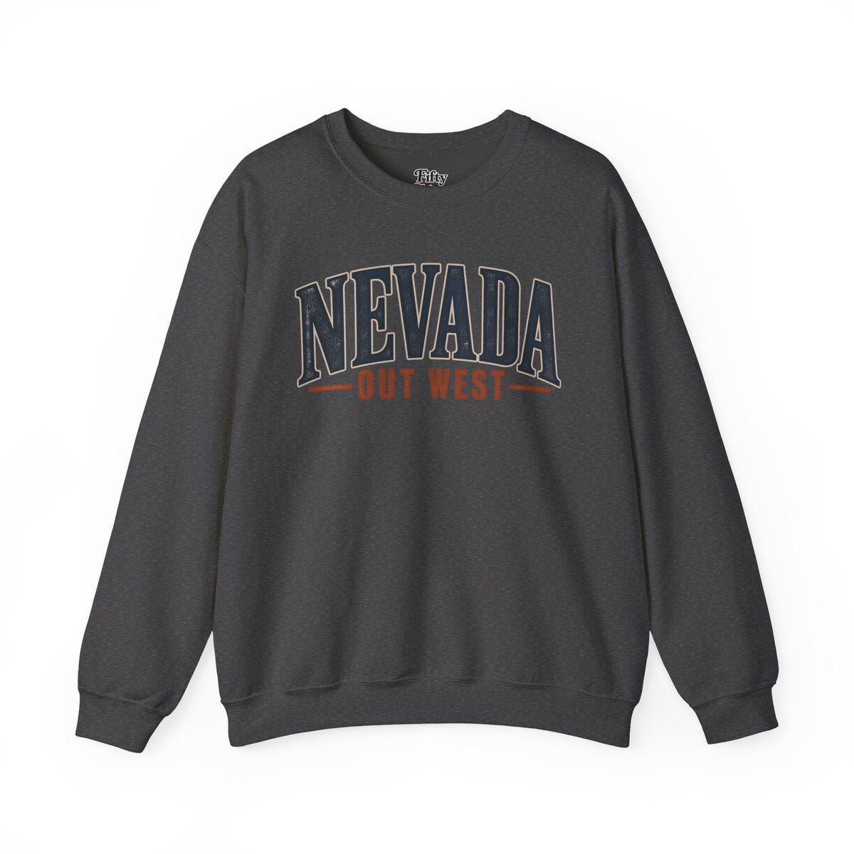 Nevada Out West Unisex Crewneck Sweatshirt State Name Graphic