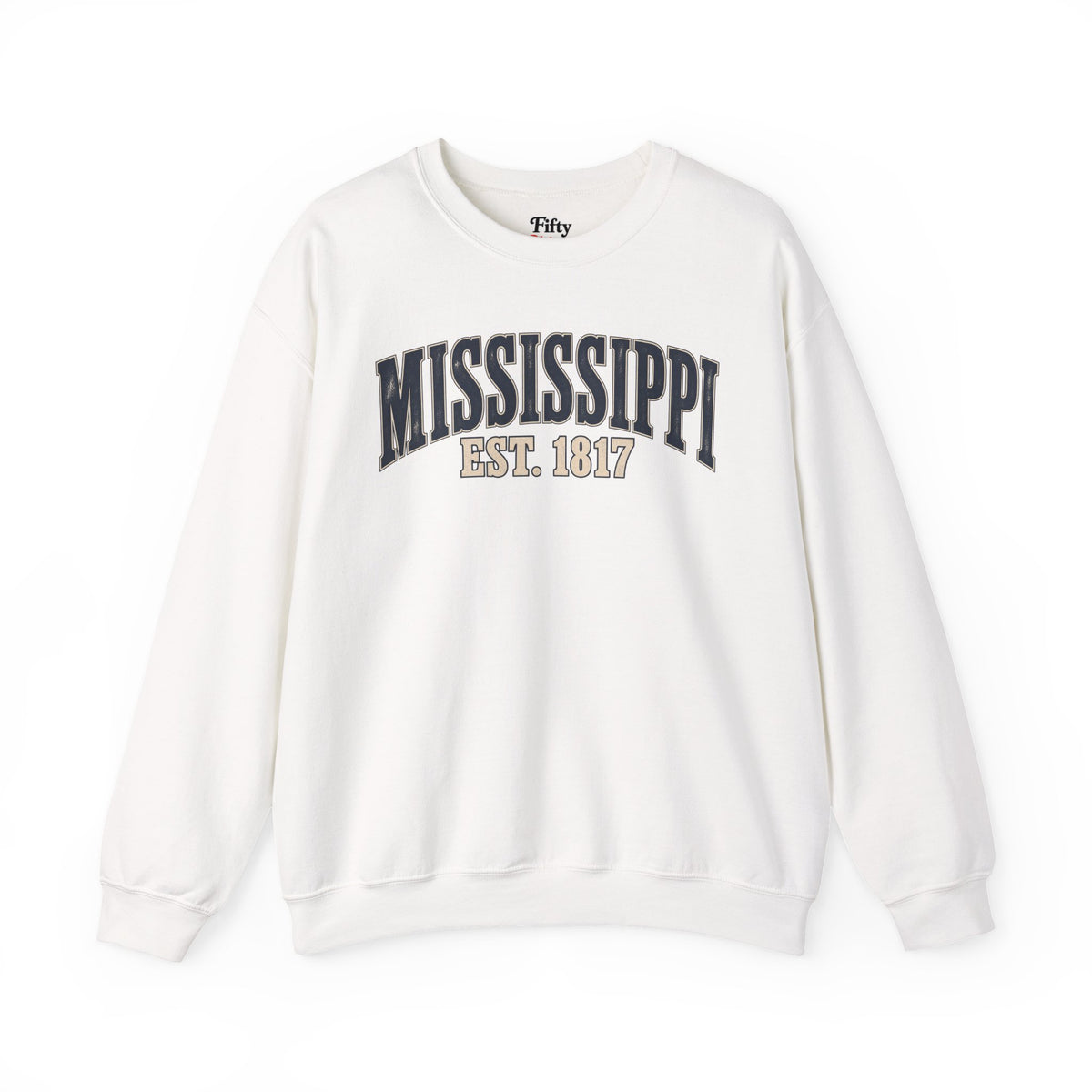 Mississippi Est 1817 Unisex Crewneck Sweatshirt State Name Graphic