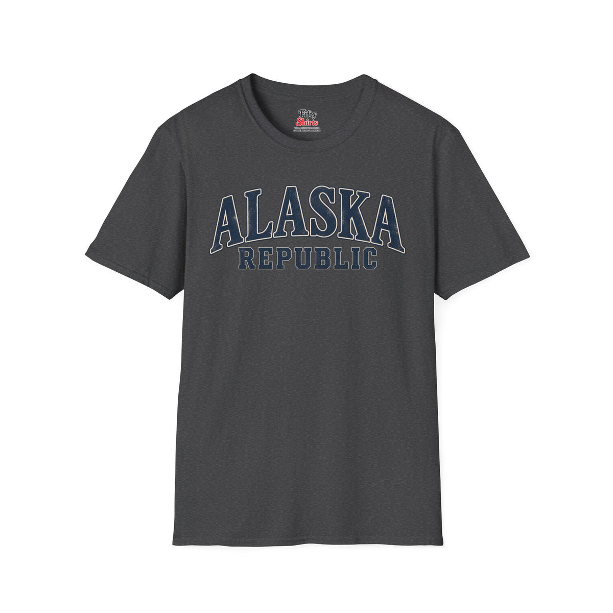 Alaska Republic Unisex Softstyle T Shirt State Name Graphic Tee
