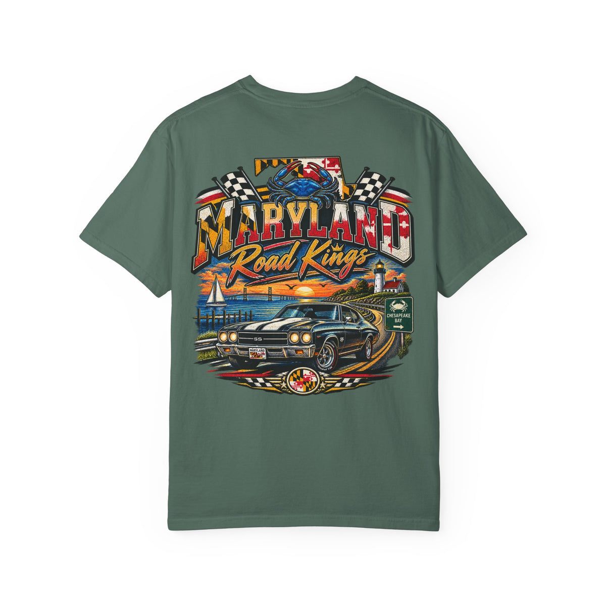 Maryland Road Kings Unisex Comfort Color 1717 Streetwear Graphic Tee