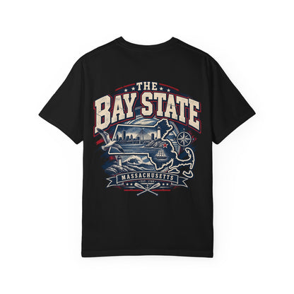 Massachusetts Bay State Streetwear Unisex Comfort Color 1717 Streetwear Graphic Tee