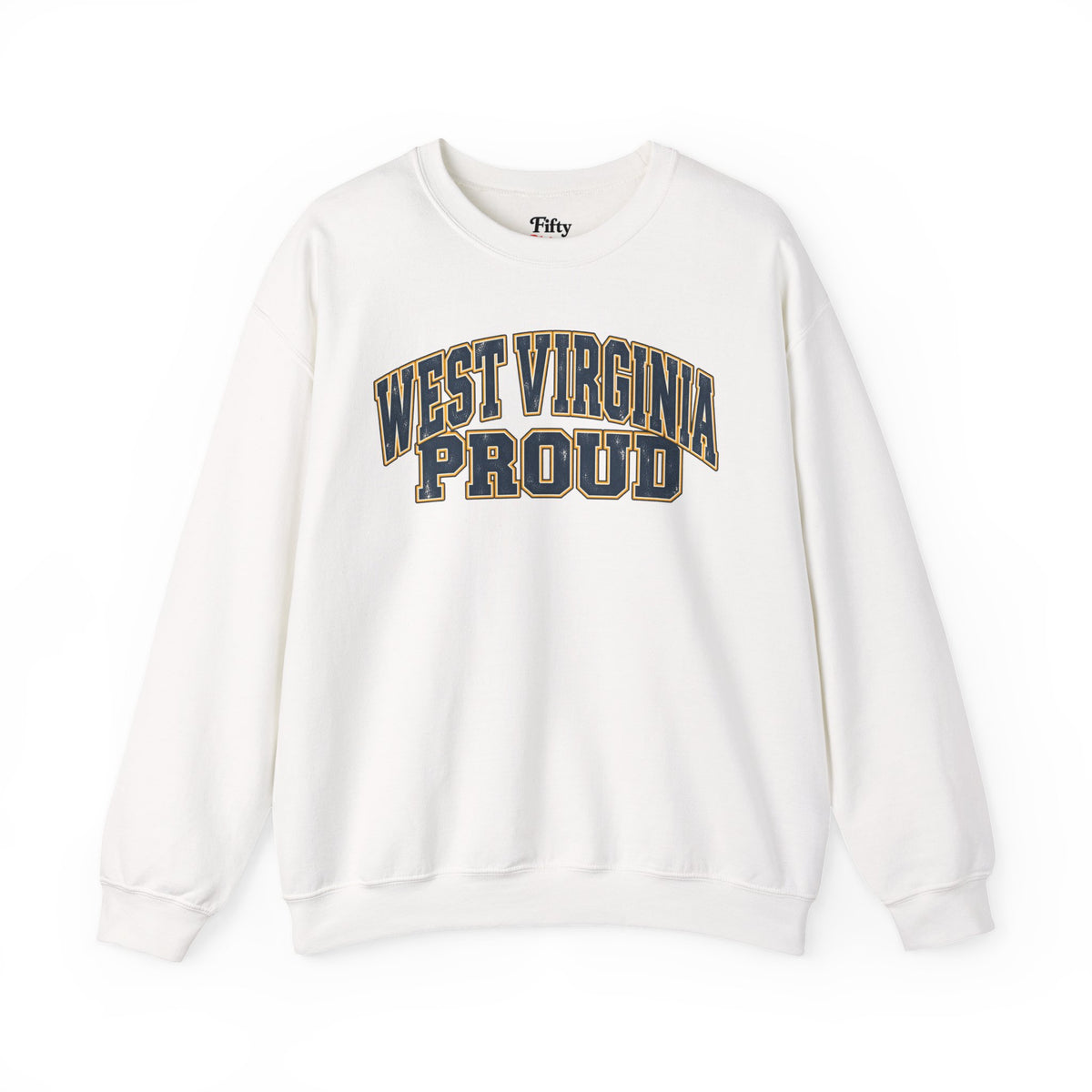 West Virginia Proud Unisex Crewneck Sweatshirt State Name Graphic