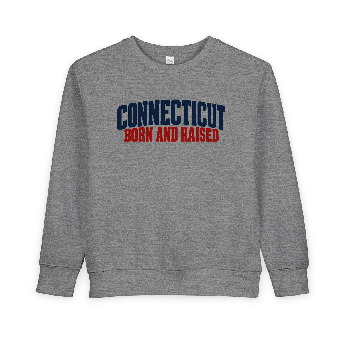 Connecticut Born and Raised Bold Workwear Heritage Unisex Toddler Sweatshirt