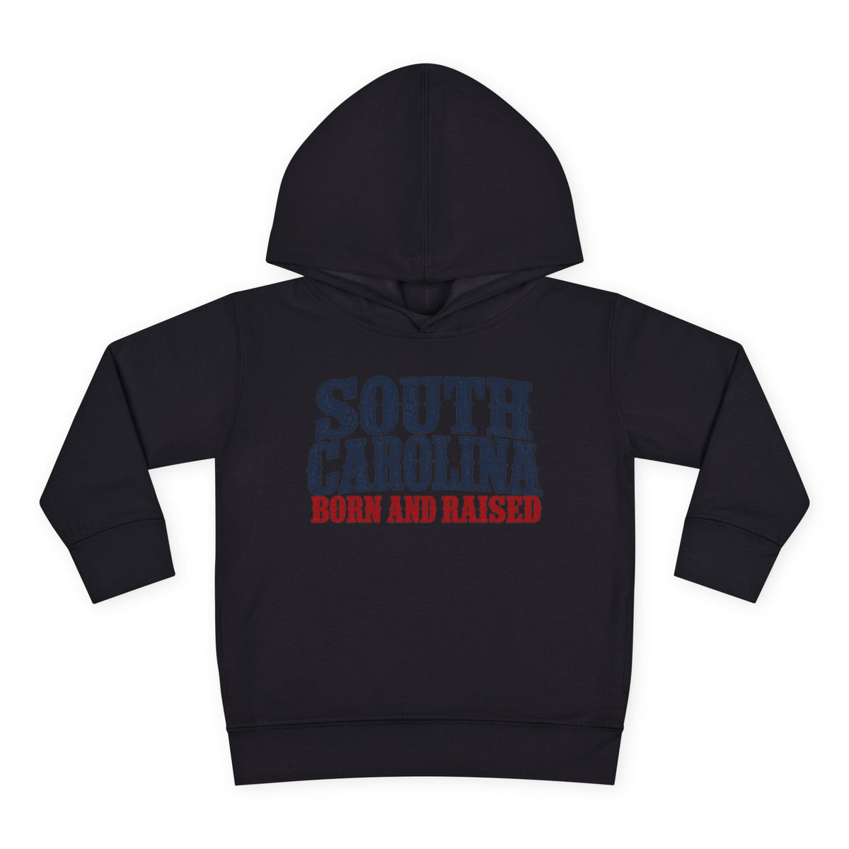 South Carolina Born and Raised Southern Heritage Unisex Toddler Pullover Fleece Hoodie