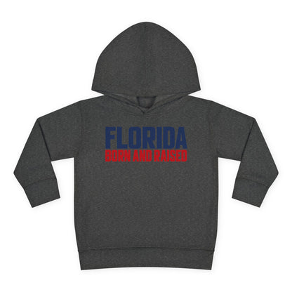 Florida Born and Raised Minimal Luxury Unisex Toddler Pullover Fleece Hoodie
